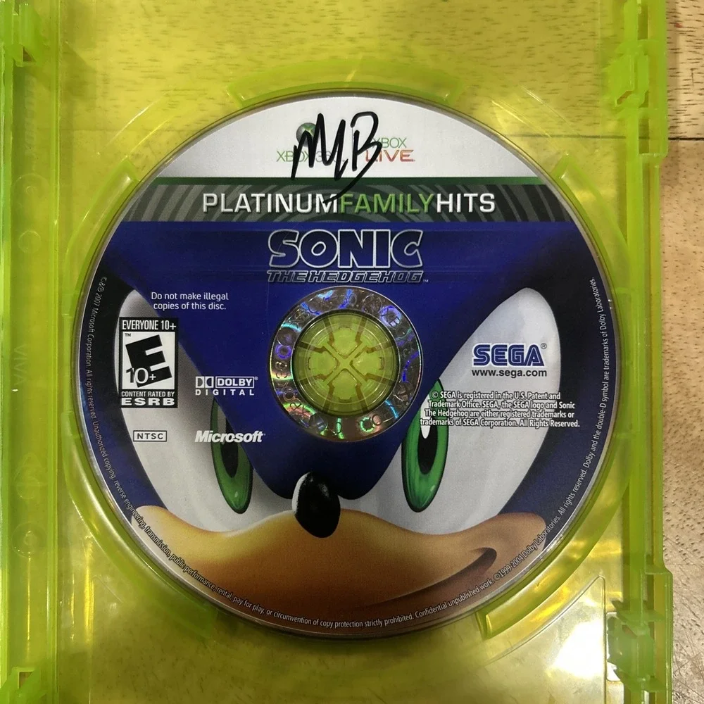 Sonic the Hedgehog (Microsoft Xbox 360, 2006) Disc Only Tested